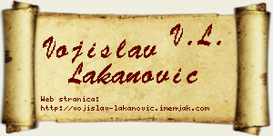 Vojislav Lakanović vizit kartica